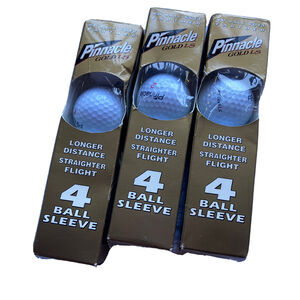 Pinnacle Golf Balls Gold LS Distance 3 Pack Bundle Set Sporting Goods Outdoors